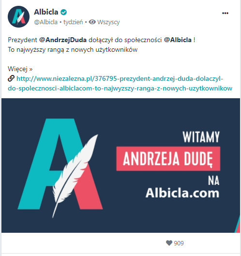 Albicla - Andrzej Duda